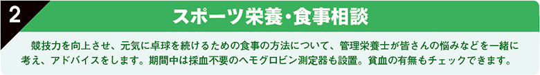 スポーツ栄養・食事相談