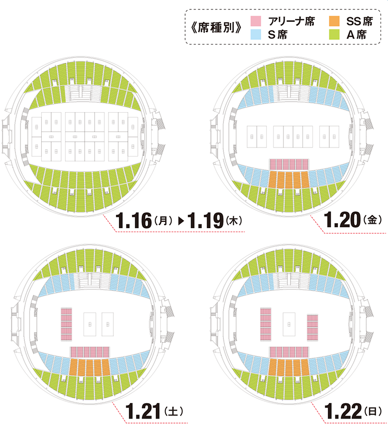東京体育館座席表